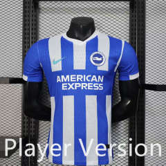 Player Version 25-26 Brighton & Hove Albion Home Blue&White Thailand Soccer Jersey AAA-888