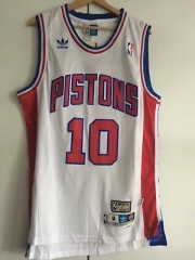 Detroit Pistons White  #10 NBA Jersey-311