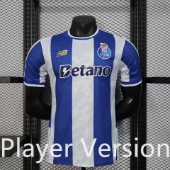 Player Version 25-26 Porto Home Blue&White Thailand Soccer Jersey AAA-888