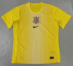 (S-4XL) 25-26 Corinthians Goalkeeper Yellow Thailand Soccer Jersey-908