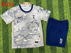 2025-26 Tottenham Hotspur White&Grey Training Kids/Youth Soccer Uniform-1947