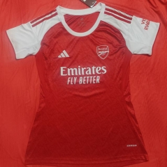 25-26 Arsenal Home Red Women Soccer Jersey AAA-708
