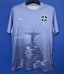 25-26 Brazil Jesus Blue Thailand Soccer Jersey AAA-6484