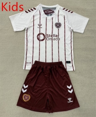 25-26 Heart of Midlothian Away White Kids/Youth Soccer Uniform-AY