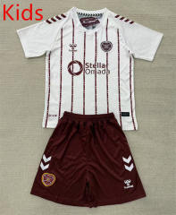25-26 Heart of Midlothian Away White Kids/Youth Soccer Uniform-AY