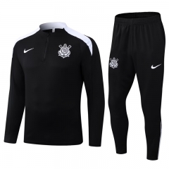 2025-2026 Corinthians Black Thailand Soccer Tracksuit-411