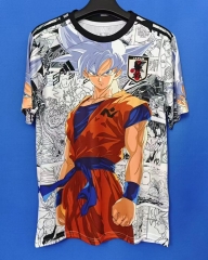 25-26 Japan Blue Hair Saiyan White&Red Thailand Soccer Jersey AAA-6486