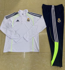 25-26 Real Madrid White (With fluorescent strip) Thailand Soccer Tracksuit-411