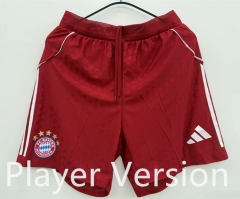 Player Version 25-26 Bayern München Home Red Thailand Soccer Shorts-2016