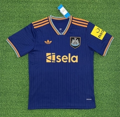 (S-4XL) 25-26 Newcastle United 2nd Away Blue Thailand Soccer Jersey AAA-403