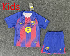 25-26 Barcelona Home Blue&Red Kids/Youth Soccer Uniform-GB