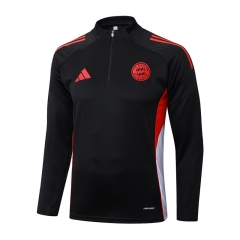 25-26 Bayern München Black Thailand Soccer Tracksuit-815