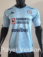 Player Version 25-26 Cruz Azul Goalkeeper Away Light Blue Thailand Soccer Jersey AAA-4952