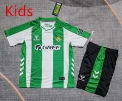 25-26 Real Betis White&Green Kids/Youth Soccer Uniform-9484