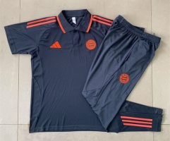 2025-2026 Bayern München Dark Grey Thailand Polo Uniform-815
