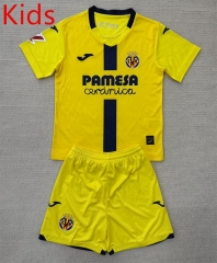 25-26 Villarreal CF Home Yellow Kids/Youth Soccer Uniform-AY