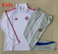 25-26 Retro Version Bayern München White Kids/Youth Soccer Tracksuit-815