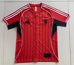 (S-4XL) 25-26 Manchester United Red Thailand Baseball Jersey-807