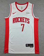 Houston Rockets White  #7 NBA Jersey-1380