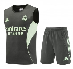 25-26 Real Madrid Army Green Vest Thailand Soccer Uniform AAA-4627
