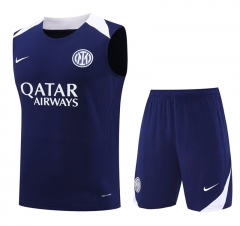 25-26 Inter Milan Royal Blue Vest Thailand Soccer Uniform AAA-4627