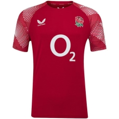 (S-5XL) 2025 England Red Thailand Rugby Shirt