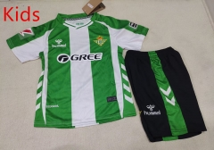 25-26 Real Betis Home White&Green Kids/Youth Soccer Uniform-507
