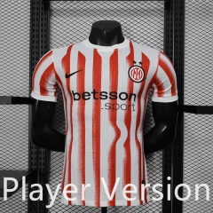 Player Version 25-26 Inter Milan Red Thailand Soccer Jersey AAA-888