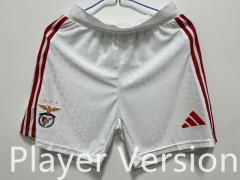 Player Version 25-26 Benfica Home White Thailand Soccer Shorts-2016