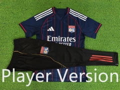 Player Version 25-26 Olympique Lyonnais Away Royal Blue Training Thailand Soccer Tracksuit-6724