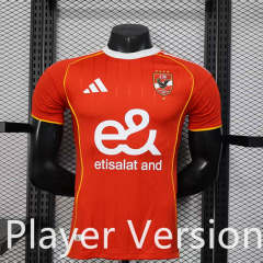 Player Version 25-26 Al Ahly SC Home Red Thailand Soccer Jersey AAA-888