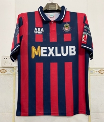 (S-3XL) Retro Version 1997 Deportivo Guadalajara Red&Blue Thailand Soccer Jersey AAA-6895