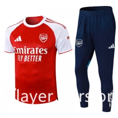 Player Version 25-26 Arsenal Red Short-Sleeve Thailand Soccer Tracksuit-9926