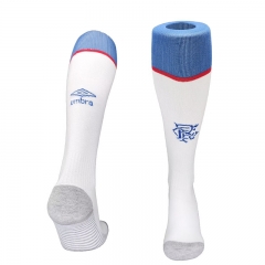 25-26 Rangers Football Club Away White Soccer Socks