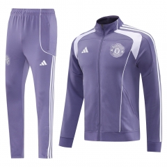 25-26 Manchester United Purple Thailand Soccer Jacket Uniform-LH