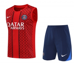 25-26 Paris SG Red Thailand Training Soccer Vest Uniform-418