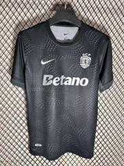 (S-4XL) 25-26 Sporting Lisbon Clube de Portugal 2nd Away Black Thailand Soccer Jersey AAA-2483