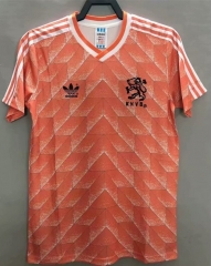 Retro Version 1988 Netherlands Home Orange Thailand Soccer Jersey AAA