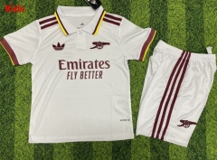 25-26 Arsenal Away White Kids/Youth Soccer Uniform-3390