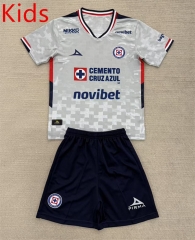 25-26 Cruz Azul Away Gray Kid/Youth Soccer Uniform-AY
