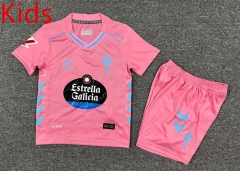 2025-2026 Celta de Vigo 2nd Away Pink Kid/Youth Soccer Uniform-7809