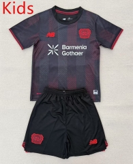25-26 Bayer Leverkusen Home Black Kid/Youth Soccer Uniform-AY