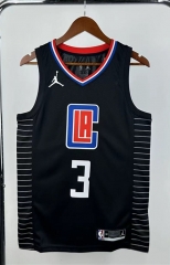 Jordan Los Angeles Clippers Black #3 NBA Jersey-311