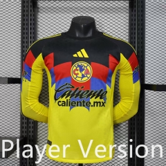Player Version 2025-2026 Club America Home Yellow Thailand Soccer Jersey AAA-888