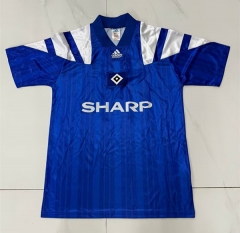 Retro Version 92-93 Hamburger SV Away Blue Thailand Soccer Jersey AAA-503
