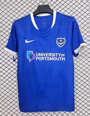 (S-4XL) 2025-2026 Portsmouth Home Blue Thailand Soccer Jersey AAA-2044
