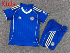 2025-2026 Leicester City Home Blue Kids/Youth Soccer Uniform-7809