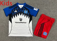 2025-2026 Hamburger SV Home White Kids/Youth Soccer Uniform-7809