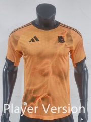 Player Version 25-26 Roma Away Orange Thailand Soccer Jersey AAA-0871