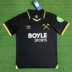 ( S-4XL ) 25-26 West Ham United 2nd Away Black Thailand Soccer Jersey AAA-403
